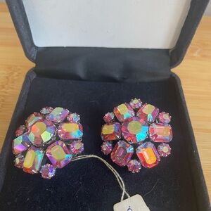Albert Weiss Multicolor Crystal Earrings